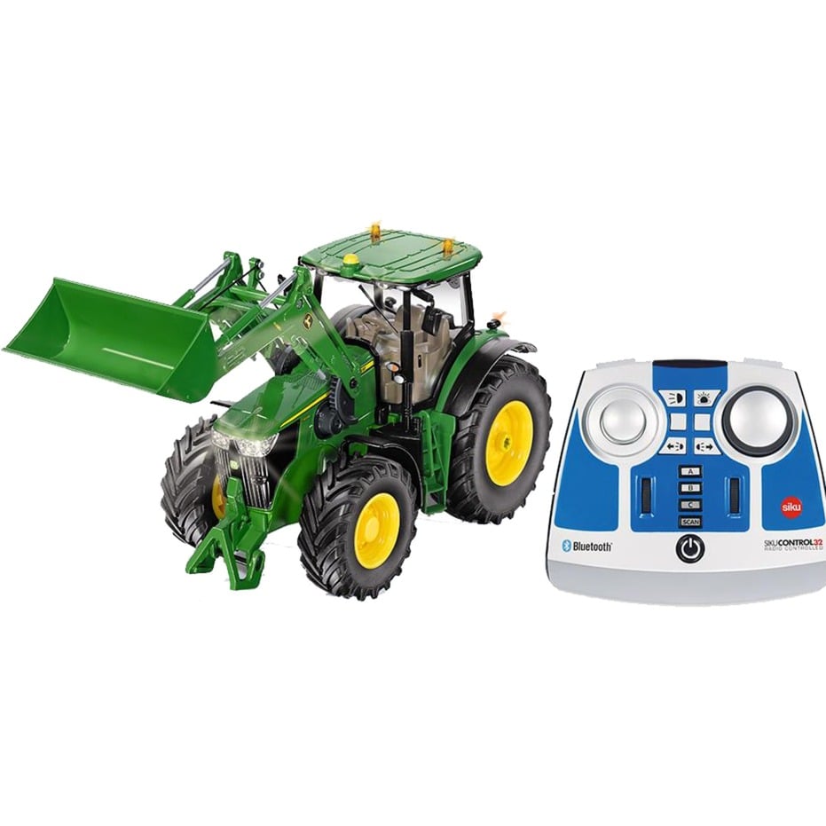 CONTROL32 John Deere 7310R mit Frontlader und Bluetooth-Fernsteuermodul, RC von SIKU