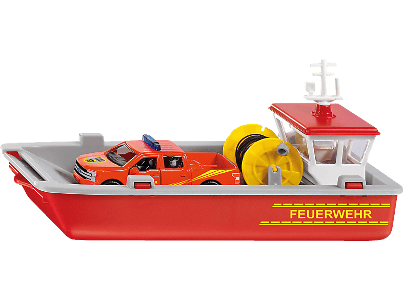 SIKU 2117 Feuerwehr Arbeitsboot Spielzeugmodellfahrzeug, Mehrfarbig von SIKU