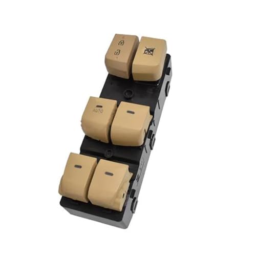 Fensterheberschalter Für Hyundai Für Elantra 2012-2016 93570-4V000 Auto Power Fenster Control Schalter Fensterheber Schalter Taste Kompatibel Fensterheber Schalter(Beige AUTO) von SILHUP