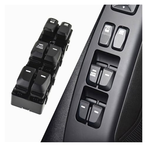 Fensterheberschalter Für Hyundai Für IX35 2010-2015 Glas Lift Control Schalter 93570-2S150 Vorne Links Seite Fenster Haupt Schalter Taste Fensterheber Schalter(AUTO DOWN) von SILHUP