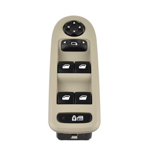 Fensterheberschalter Für Peugeot 308 508 Für Citroen Für C5 2007-2013 96666933ZD 30170396 Elektrische Fenster Master Schalter Taste Konsole Fensterheber Schalter(Beige) von SILHUP