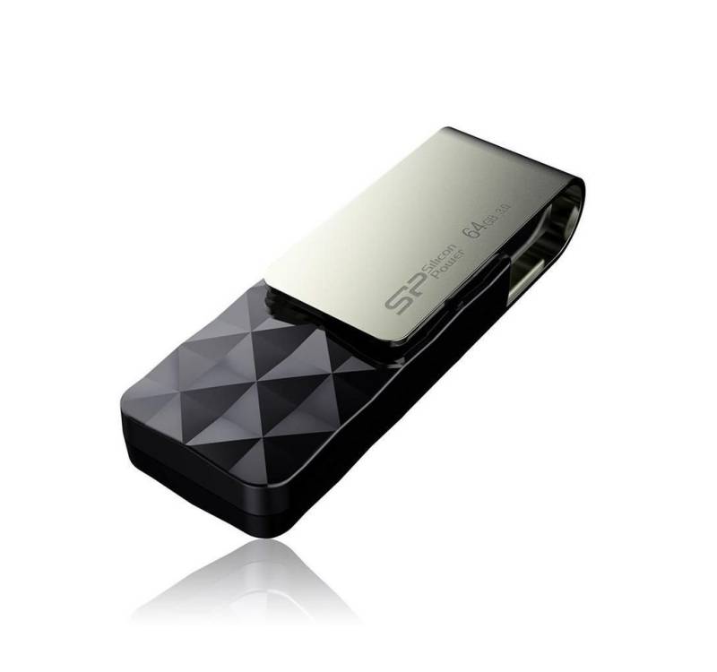 SILICON POWER SILICON POWER SILICON-POWER USB 3.0 Pendrive B30 64GB Black USB-Stick von SILICON POWER