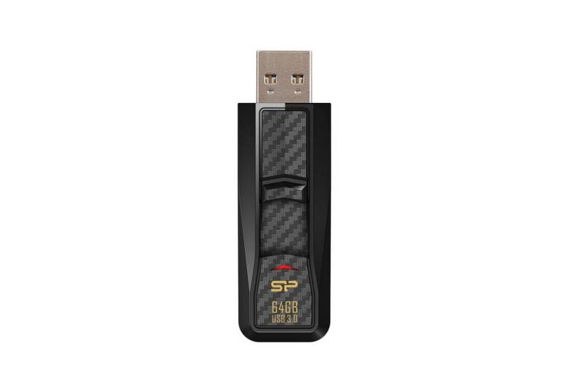 SILICON POWER SILICON POWER USB-Stick 64GB Silicon Power USB 3.0 B50 TSOP Black USB-Stick von SILICON POWER