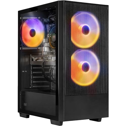 SMX® Battlestation M3A Gaming-PC Desktop | Intel Core i5-12400F | GeForce RTX 4060 | 32 GB RAM DDR4 3200 MHz | 1TB SSD M.2 | ARGB-LED-Beleuchtung | Windows 11 Home von SILVER MONKEY X