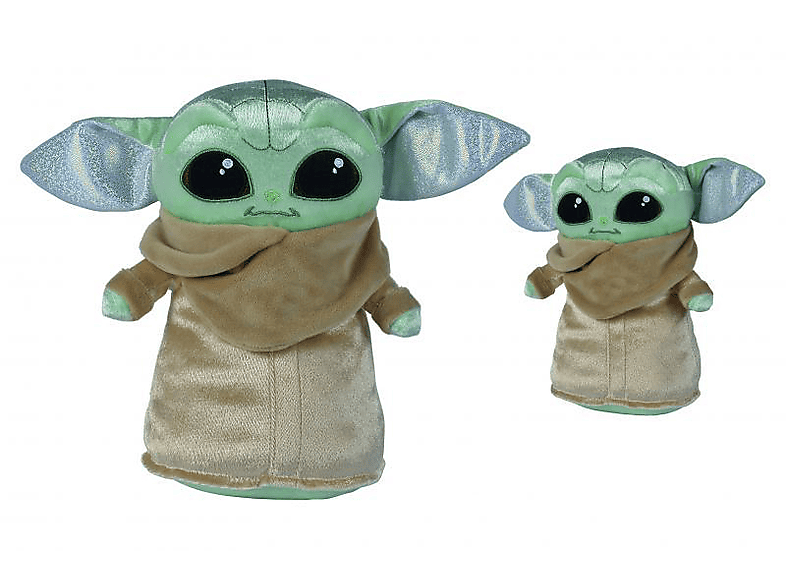 SIMBA Disney 100 Jahre Platin Baby Yoda, 25 cm Plüschfigur von SIMBA
