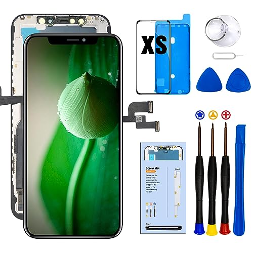 SIMDOG Ersatz-LCD-Display für iPhone 10S Xs 14,7 cm (5,8 Zoll), 3D-Touchscreen-Display, Digitizer, Reparatur-Kits, iPhone Xs, Sichtschutz mit Reparaturwerkzeugen für A1920/A2097/A2098/A2099/A2100 von SIMDOG