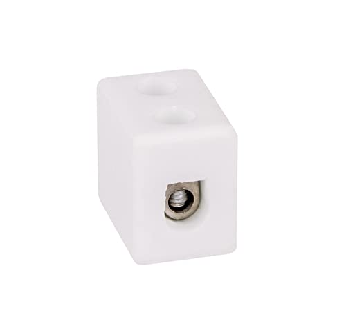 SIMET Porzellan-Klemmblock CPO-5A-1P weiß von SIMET