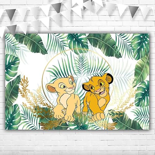 Lion King Hintergründe für Babypartys, 1.5x0.9 m, Dschungel-Safari, König der Löwen, Happy Birthday, Hintergrund für Jungen und Mädchen, Vinyl, Thema, Hintergrund, Banner zum 1. 2. Geburtstag Lion King Hintergründe für Babypartys, 1.5x0.9 m, Dschungel-Safari, König der Löwen, Happy Birthday, Hintergrund für Jungen und Mädchen, Vinyl, Thema, Hintergrund, Banner zum 1. 2. Geburtstag von SIMILAR