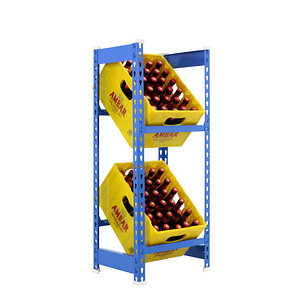 Simonrack Getränkekistenregal SIMONBOTTLE 2 8435104962398 blau 40,0 x 30,0 x 100,0 cm von SIMONRACK