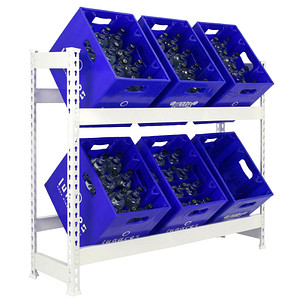 Simonrack Getränkekistenregal SIMONBOTTLE 2 8435104962510 weiß 100,0 x 30,0 x 100,0 cm von SIMONRACK