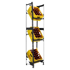 Simonrack Getränkekistenregal SIMONBOTTLE 3 8425437129629 anthrazit 40,0 x 30,0 x 180,0 cm Simonrack Getränkekistenregal SIMONBOTTLE 3 8425437129629 anthrazit 40,0 x 30,0 x 180,0 cm von SIMONRACK