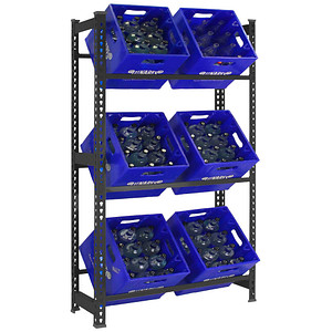 Simonrack Getränkekistenregal SIMONBOTTLE 3 8425437129636 anthrazit 80,0 x 30,0 x 180,0 cm Simonrack Getränkekistenregal SIMONBOTTLE 3 8425437129636 anthrazit 80,0 x 30,0 x 180,0 cm von SIMONRACK