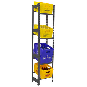 Simonrack Getränkekistenregal SIMONBOTTLE 4 8425437129681 anthrazit 40,0 x 30,0 x 200,0 cm Simonrack Getränkekistenregal SIMONBOTTLE 4 8425437129681 anthrazit 40,0 x 30,0 x 200,0 cm von SIMONRACK