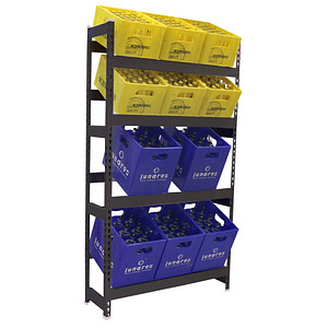 Simonrack Getränkekistenregal SIMONBOTTLE 4 8425437129704 anthrazit 100,0 x 30,0 x 200,0 cm Simonrack Getränkekistenregal SIMONBOTTLE 4 8425437129704 anthrazit 100,0 x 30,0 x 200,0 cm von SIMONRACK