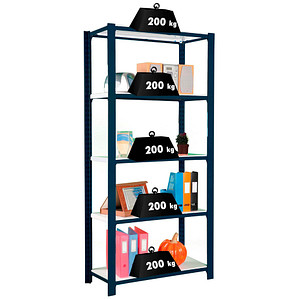 Simonrack Regal OFFICLICK 8425437103872 anthrazit, weiß 90,0 x 40,0 x 210,0 cm von SIMONRACK