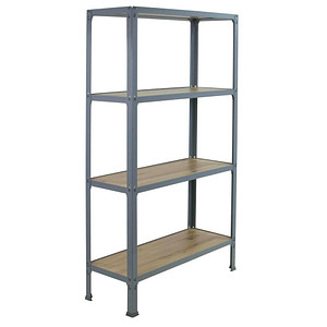 Simonrack Regal SIMONHOME CLICK MINI 8425437137006 grau, eiche 80,0 x 30,0 x 160,0 cm von SIMONRACK