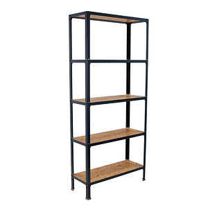 Simonrack Regal SIMONHOME CLICK PLUS 8425437128998 anthrazit, braun 100,0 x 30,0 x 180,0 cm von SIMONRACK