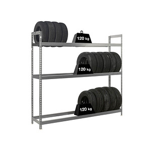 Simonrack Reifenregal AUTOFORTE 8435104947456 silber 150,0 x 45,0 x 200,0 cm von SIMONRACK