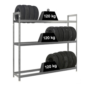 Simonrack Reifenregal AUTOFORTE 8435104986196 silber 120,0 x 45,0 x 200,0 cm von SIMONRACK