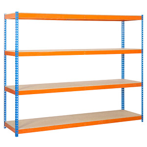 Simonrack Schwerlastregal ECOFORTE 1204-4 458100047201244 orange, blau 120,0 x 45,0 x 200,0 cm von SIMONRACK