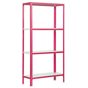 Simonrack Schwerlastregal HOMECLICK MINI 4/400 PP2100209168044 rosa 80,0 x 40,0 x 160,0 cm von SIMONRACK