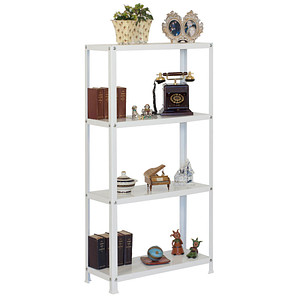 Simonrack Schwerlastregal KIT HOMECLASSIC MINI 4/300 202100204168034 weiß 80,0 x 30,0 x 160,0 cm von SIMONRACK