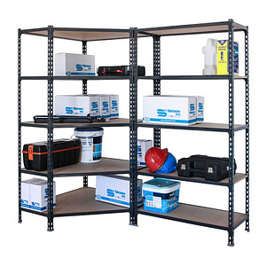 Simonrack Schwerlastregal MADERCLICK 8425437135347 anthrazit 180,0 x 50,0 x 180,0 cm von SIMONRACK