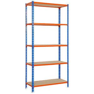 Simonrack Schwerlastregal MADERCLICK MEGAPLUS 5 8425437077579 orange, blau 120,0 x 50,0 x 200,0 cm von SIMONRACK