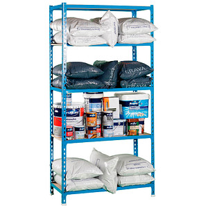 Simonrack Schwerlastregal MADERCLICK MINI 8435104937242 blau 80,0 x 30,0 x 180,0 cm von SIMONRACK
