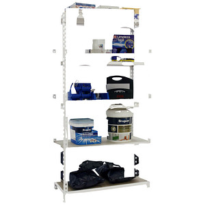 Simonrack Schwerlastregal MADERCLICK MINI 8435104974551 weiß 80,0 x 30,0 x 180,0 cm von SIMONRACK