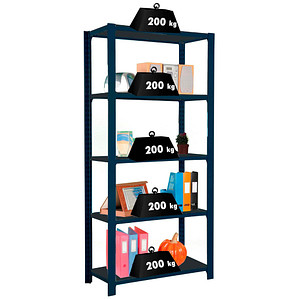 Simonrack Schwerlastregal OFFICCLICK 5 8425437103513 anthrazit 90,0 x 40,0 x 210,0 cm von SIMONRACK