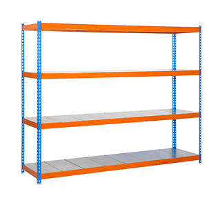 Simonrack Schwerlastregal SIMONFORTE 2406-4 457100045202494 blau, orange 240,0 x 90,0 x 200,0 cm von SIMONRACK