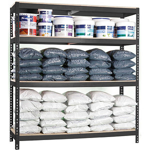 Simonrack Schwerlastregal SIMONFORTE CHIPBOARD 8425437100796 anthrazit 210,0 x 60,0 x 200,0 cm von SIMONRACK
