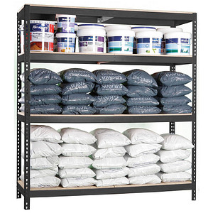 Simonrack Schwerlastregal SIMONFORTE CHIPBOARD 8425437102707 anthrazit 150,0 x 60,0 x 200,0 cm Simonrack Schwerlastregal SIMONFORTE CHIPBOARD 8425437102707 anthrazit 150,0 x 60,0 x 200,0 cm von SIMONRACK