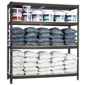 Simonrack Schwerlastregal SIMONFORTE CHIPBOARD 8425437102721 anthrazit 180,0 x 45,0 x 200,0 cm Simonrack Schwerlastregal SIMONFORTE CHIPBOARD 8425437102721 anthrazit 180,0 x 45,0 x 200,0 cm von SIMONRACK