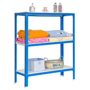 Simonrack Schwerlastregal SIMONHOME CLICK COLOR PLUS 3 8435104940259 blau, weiß 100,0 x 30,0 x 90,0 cm von SIMONRACK