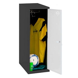 Simonrack Spind SIMONLOCKER DISM SINGLE anthrazit, weiß 8425437108563, 1 Schließfach 30,0 x 50,0 x 91,5 cm Simonrack Spind SIMONLOCKER DISM SINGLE anthrazit, weiß 8425437108563, 1 Schließfach 30,0 x 50,0 x 91,5 cm von SIMONRACK