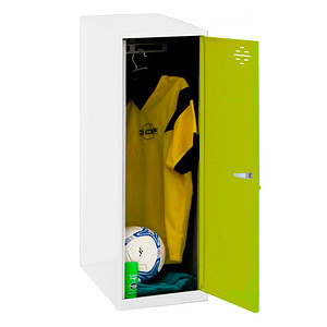 Simonrack Spind SIMONLOCKER DISM SINGLE weiß, grün 8425437118081, 1 Schließfach 40,0 x 50,0 x 91,5 cm von SIMONRACK
