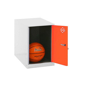 Simonrack Spind SIMONLOCKER DISM weiß, orange 8425437117633, 1 Schließfach 40,0 x 50,0 x 47,5 cm von SIMONRACK