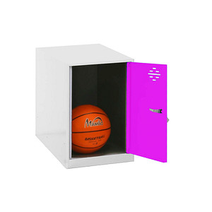 Simonrack Spind SIMONLOCKER DISM weiß, pink 8425437116506, 1 Schließfach 30,0 x 50,0 x 47,5 cm von SIMONRACK