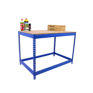 Simonrack Werkbank SIMONWORK BASIC 1 blau 210,0 x 60,0 x 90,0 cm von SIMONRACK