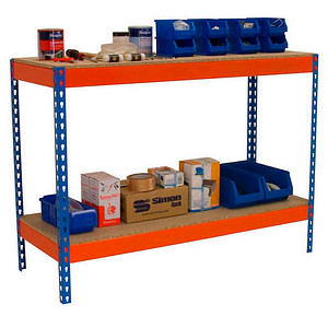 Simonrack Werkbank SIMONWORK BASIC 2 orange, blau 120,0 x 60,0 x 90,0 cm von SIMONRACK