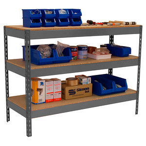 Simonrack Werkbank SIMONWORK BASIC 3 grau 120,0 x 60,0 x 90,0 cm von SIMONRACK