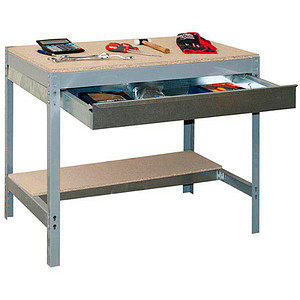 Simonrack Werkbank SIMONWORK BT0 BOX grau 1 Schublade 91,0 x 61,0 x 84,2 cm von SIMONRACK