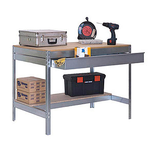 Simonrack Werkbank SIMONWORK BT0 BOX silber 1 Schublade 91,0 x 61,0 x 84,2 cm von SIMONRACK