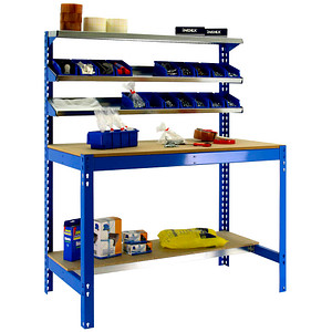Simonrack Werkbank SIMONWORK BT1 blau 151,0 x 76,0 x 144,5 cm von SIMONRACK