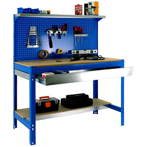 Simonrack Werkbank SIMONWORK BT3 BOX 900 blau 1 Schublade 91,0 x 61,0 x 144,5 cm von SIMONRACK