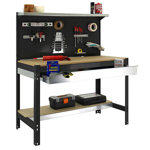 Simonrack Werkbank SIMONWORK BT3 BOX anthrazit 1 Schublade 121,0 x 61,0 x 144,5 cm von SIMONRACK
