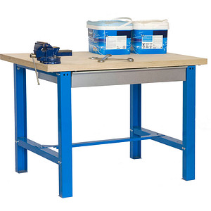 Simonrack Werkbank SIMONWORK BT6 BOX PLYWOOD 1200 blau 1 Schublade 120,0 x 75,0 x 86,5 cm von SIMONRACK