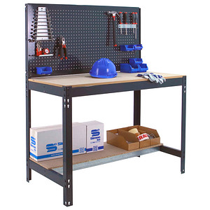 Simonrack Werkbank SIMONWORK BT2 anthrazit 121,0 x 61,0 x 144,5 cm von SIMONRACK